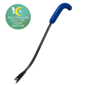 Couteau à pointe en V et poignée en plastique ergonomique