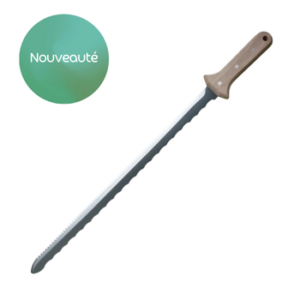 Couteau pour raccourcir les asperges à double lame et manche en bois